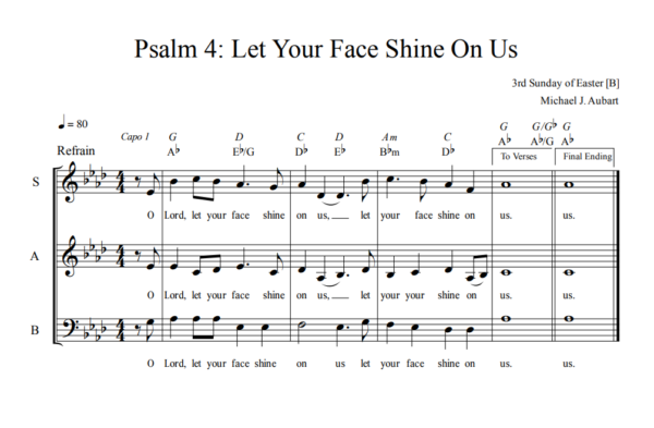 <h6>Psalm 4:</h6>Let Your Face Shine On Us